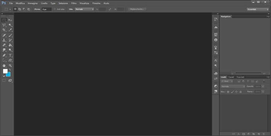 photoshop interfaccia