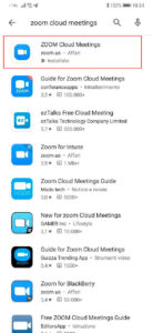 Installazione zoom android