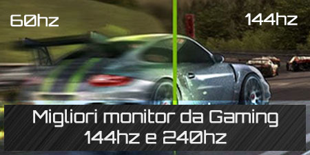 Migliori monitor da gaming 144hz e 240hz