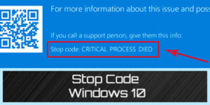 stop code di windows 10